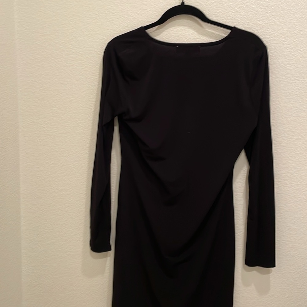 NWT MICHAEL Michael Kors Women’s Long Sleeve Center Ring Cutout Dress Black M‌‌‌ - Picture 6 of 8